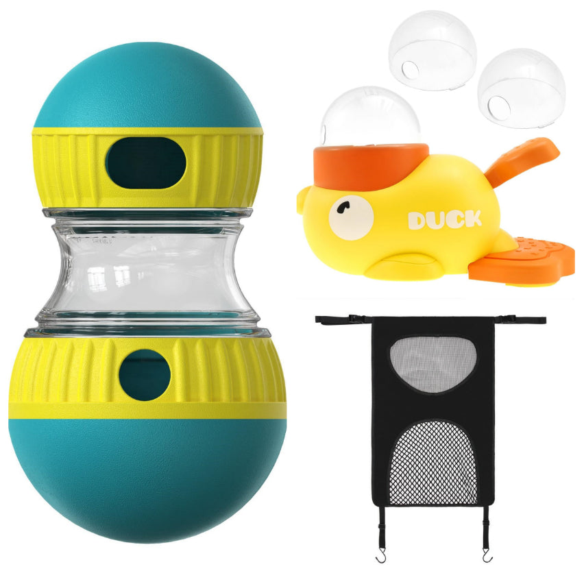 Food Dispensing Dog Toy Tumbler Leaky Food Ball Puzzle Toys Interactive Slowly Feeding Protect Stomach Increase Intelligence Pets Toy Pet Pr