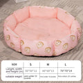 Octagonal Pet Bed with Fleece Lining
