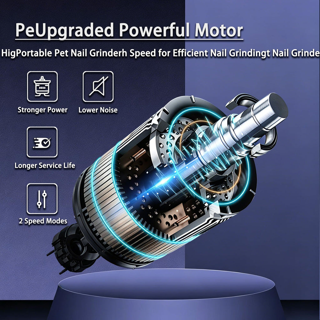 2-Speed Dog Nail Grinder With LED Lights