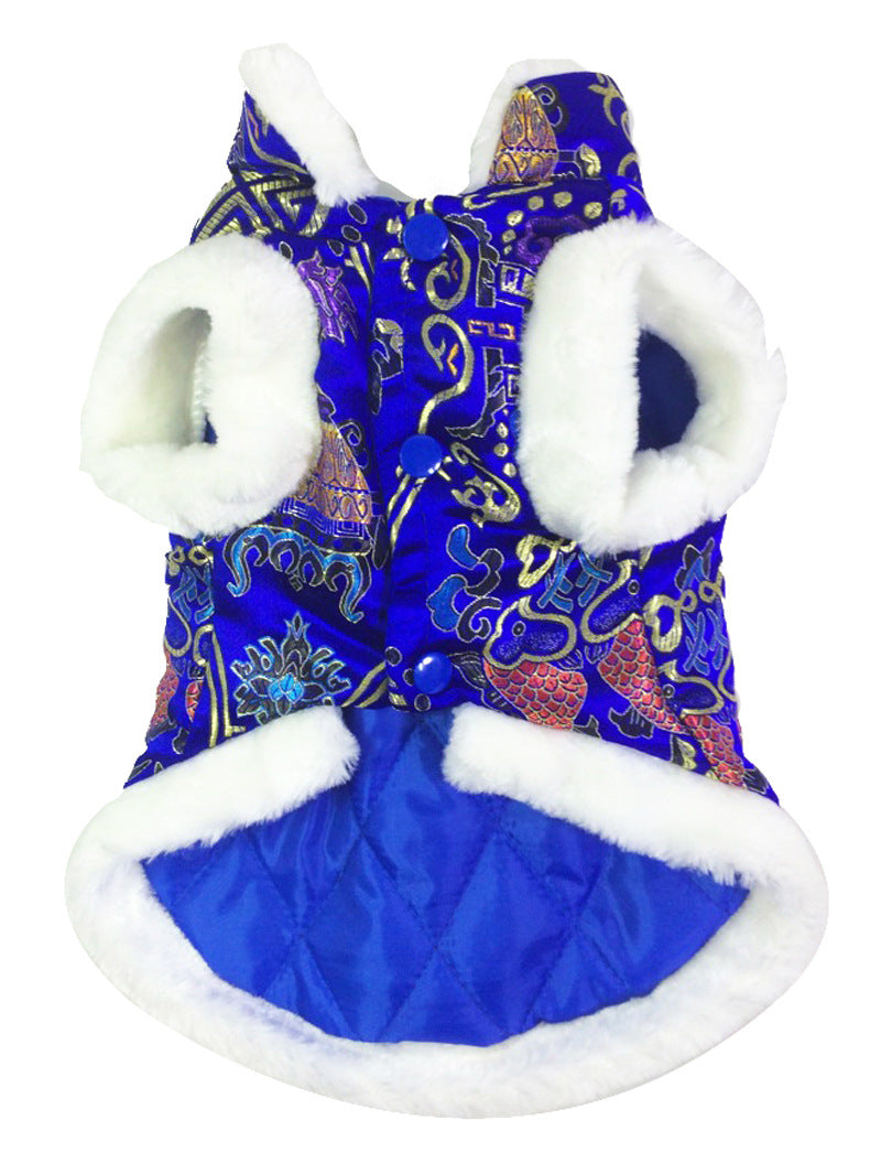 Chinese-Style Pet Clothes Keep Warm In Tang Suits Every Year