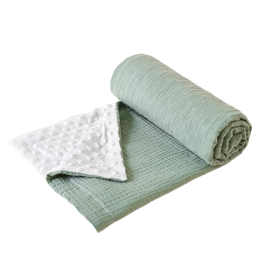 Crinkle Fabric Bean Bag Baby Swaddle Blanket