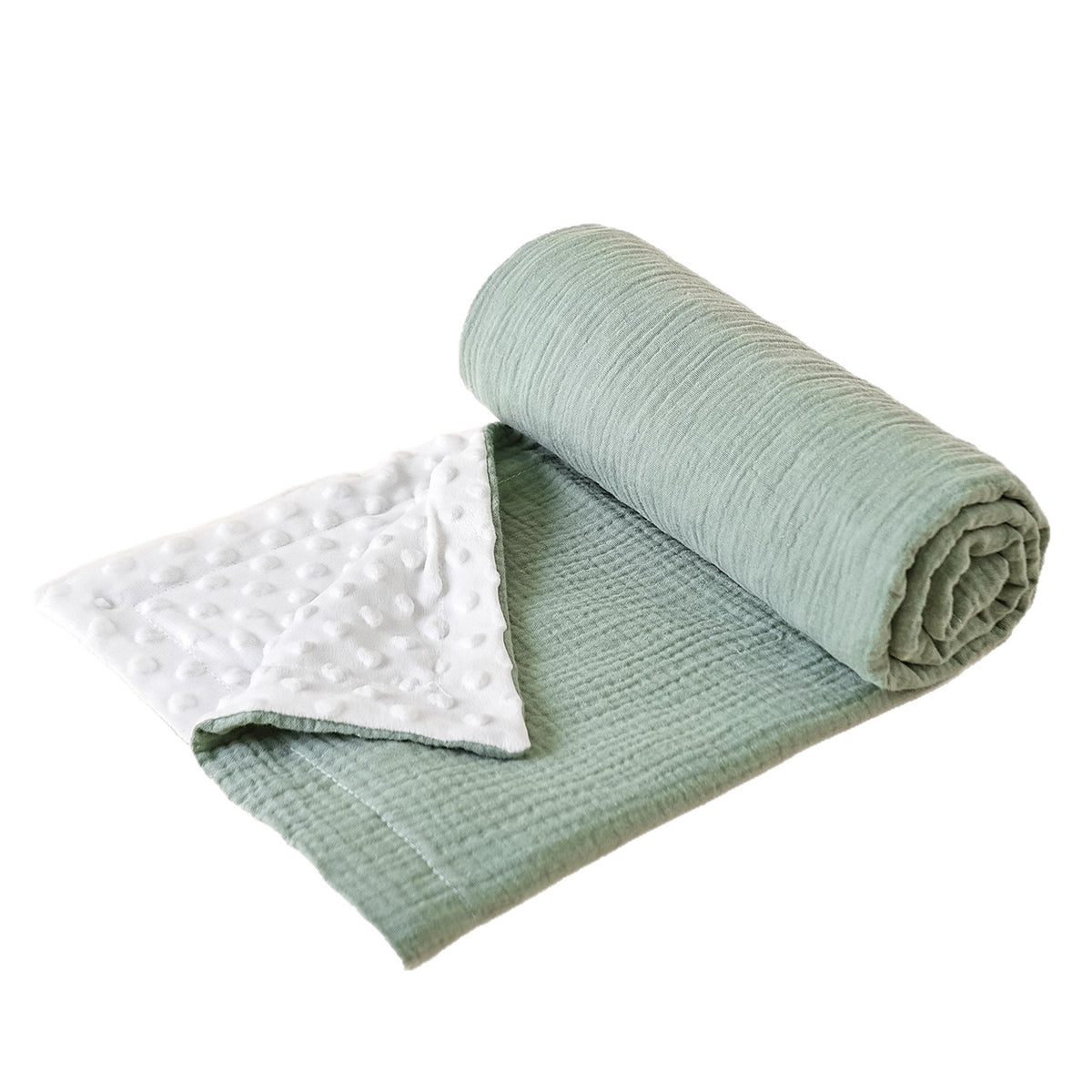 Crinkle Fabric Bean Bag Baby Swaddle Blanket