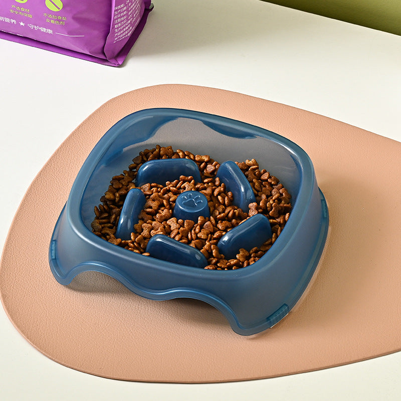 Plastic Slow Water Feeder Bowl for Dogs