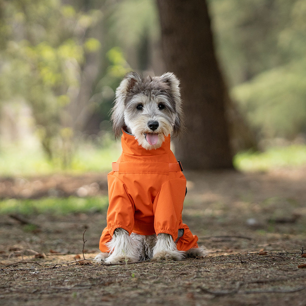 Stylish Dog One-Piece Raincoat