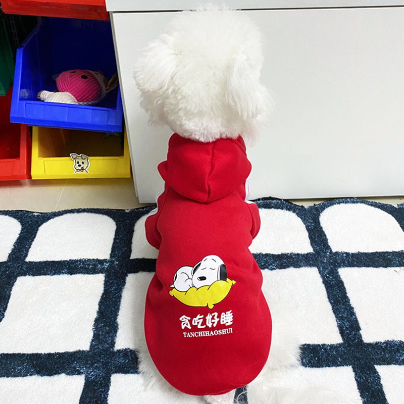 Cartoon Dog Clothes for Autumn and Winter