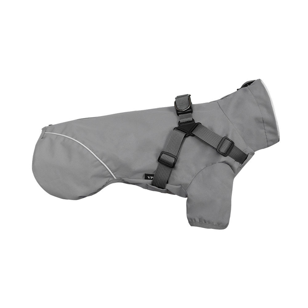 Two-Legged Waterproof Dog Raincoat With Traction