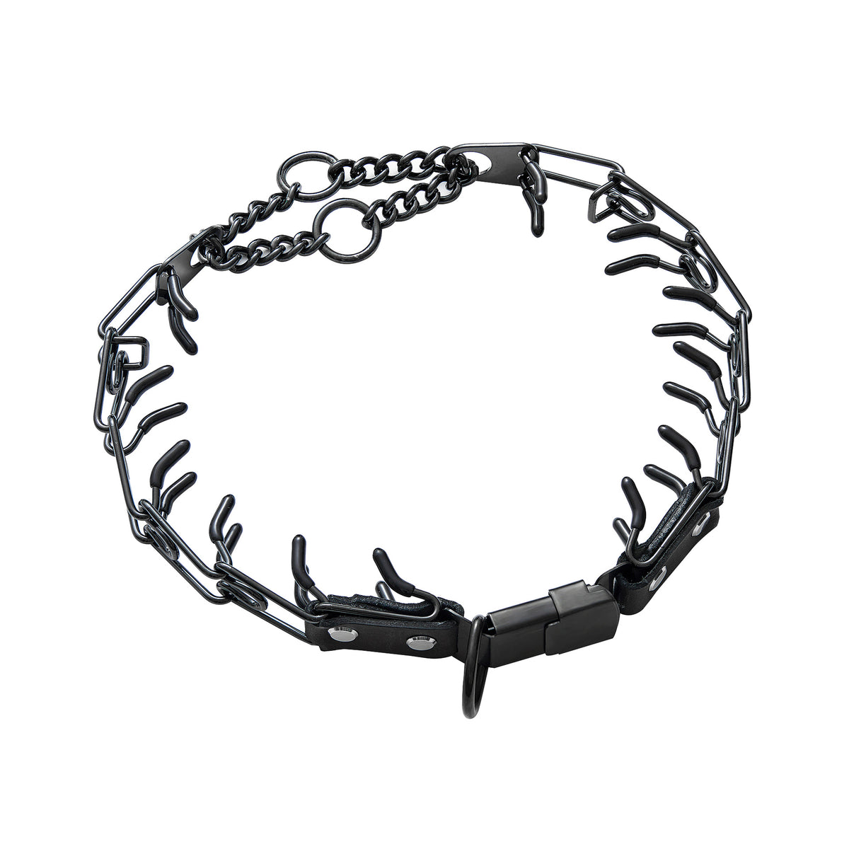Detachable Stainless Steel Pet Dog Chain Snap Buckle With Spikes