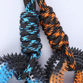 Knot Rope Hand Pull Two - Color Ring Of Thorn Grinding Teeth
