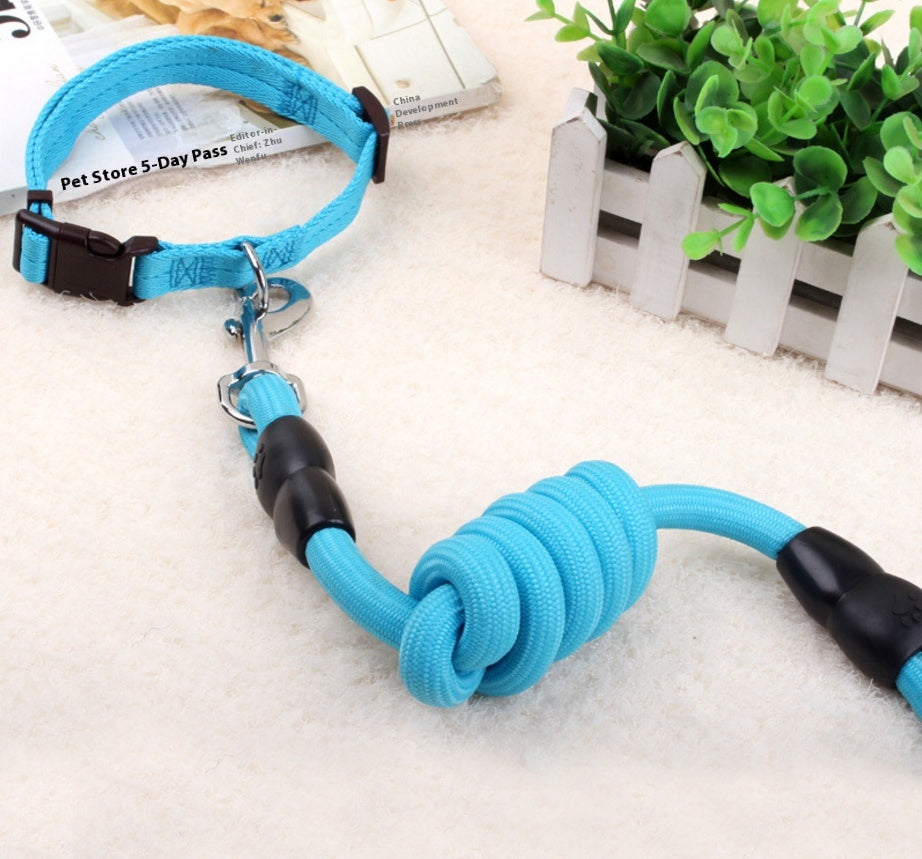 Dog Rope Collar and Chest Chain Set