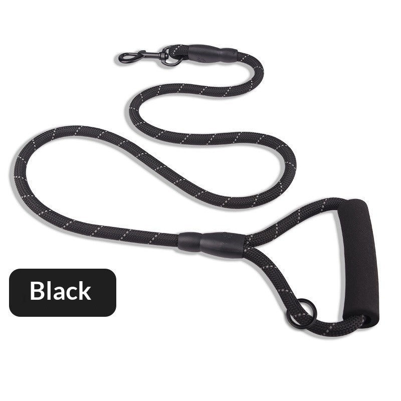 Reflective Pet Leash With Burst-Resistant Webbing
