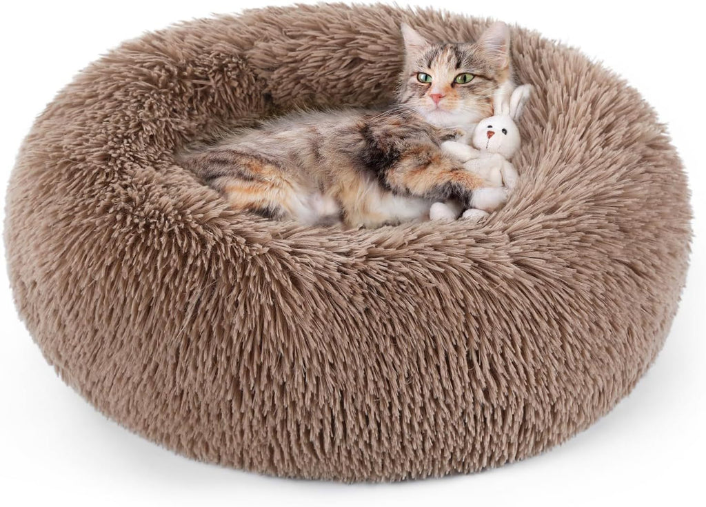 Round Warm Bed for Small Medium Dogs