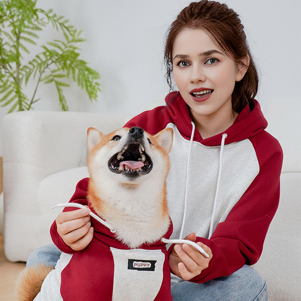 Autumn Winter Brushed Letter Dog Hoody