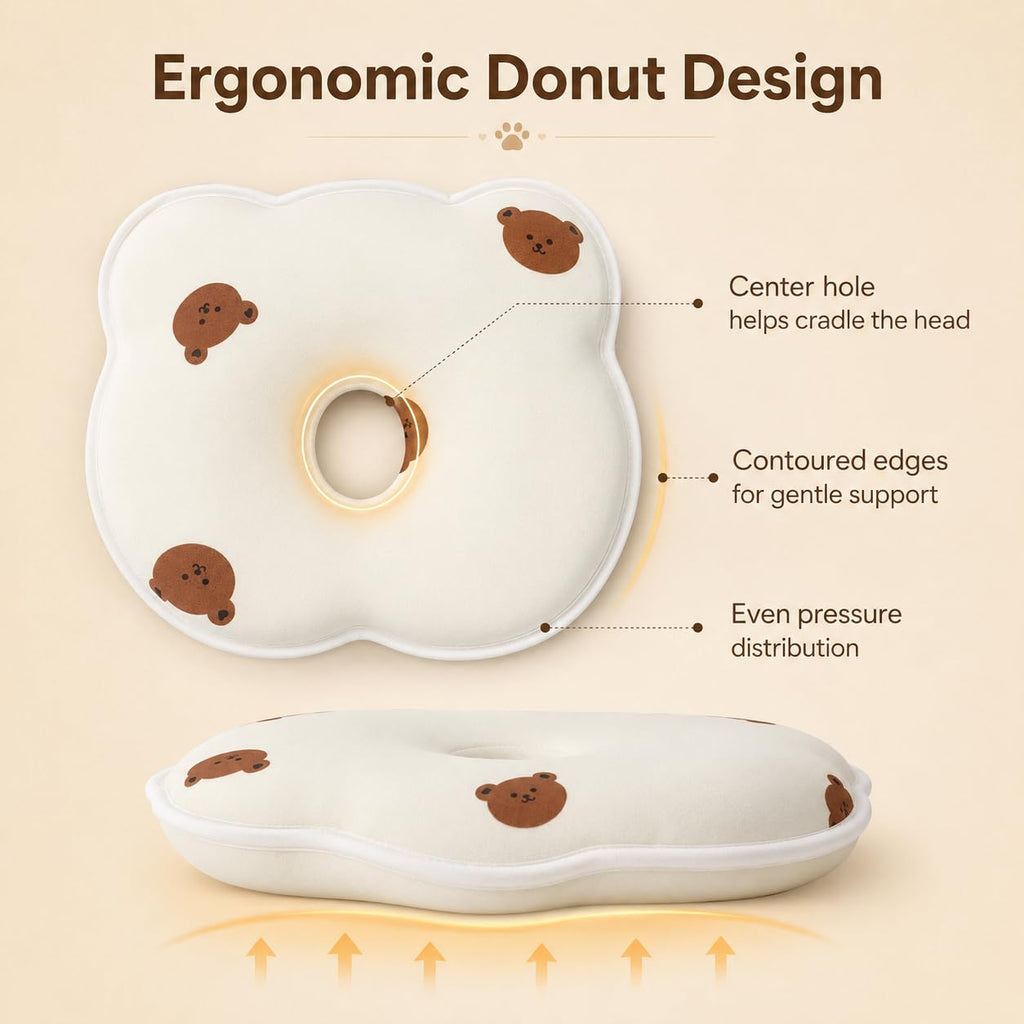 Bear-Shaped Memory Foam Pillow For Small Dogs