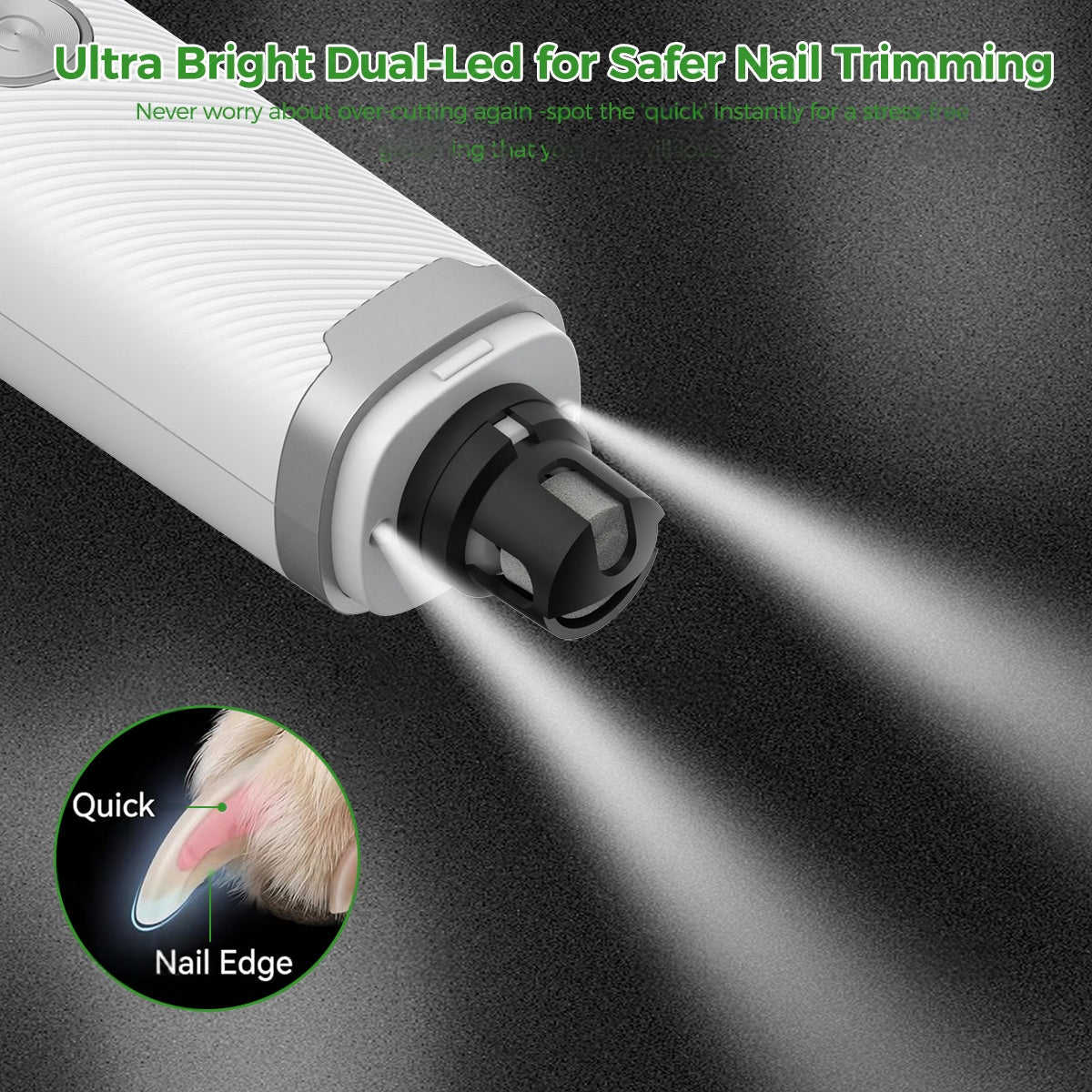 High-Speed LED Dual-Light Fully Automatic Pet Nail Clipper