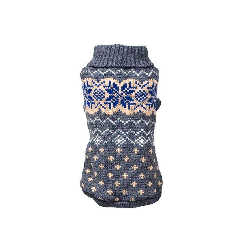 Autumn And Winter Warm Stretch Snowflake Pet Sweater