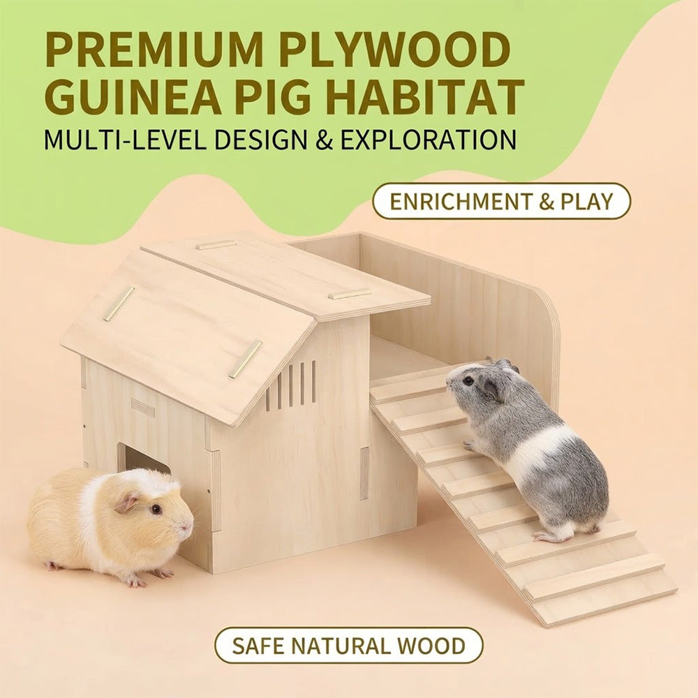 Pet Climbing Ladder Wooden House