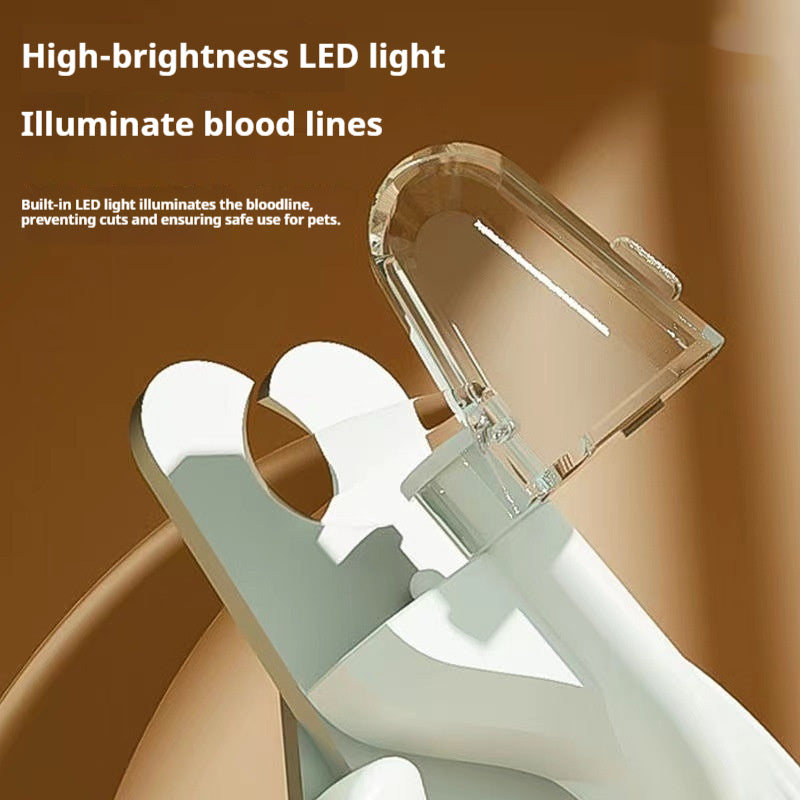 Pet Nail Clippers With Built-In LED Light