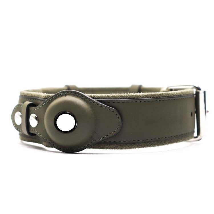 Leather Dog Collar for Location Tracker