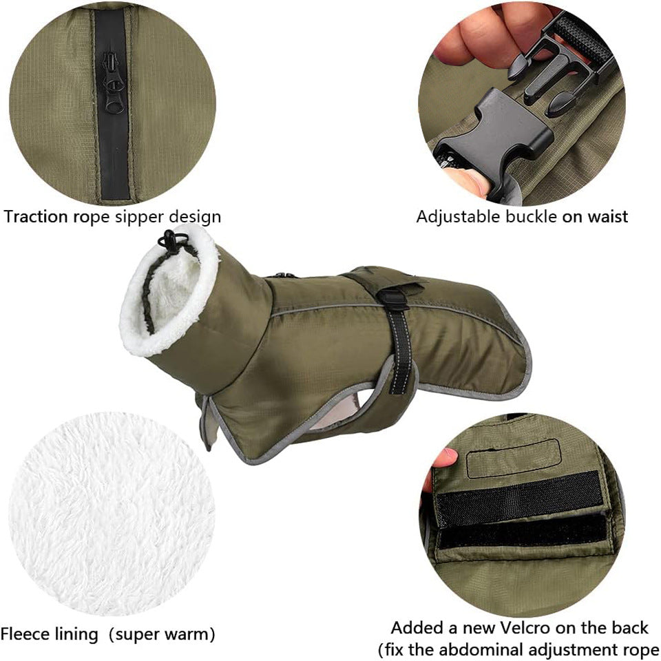 Thick Warm Waterproof Dog Coat