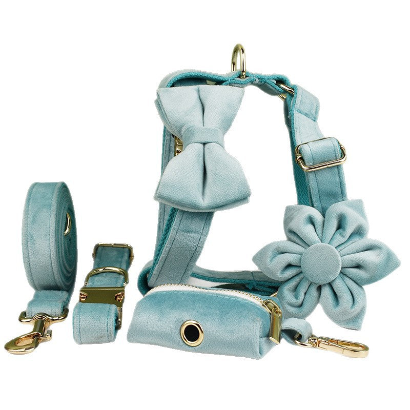 Lake Green New-Style Dog Pet Collar And Leash
