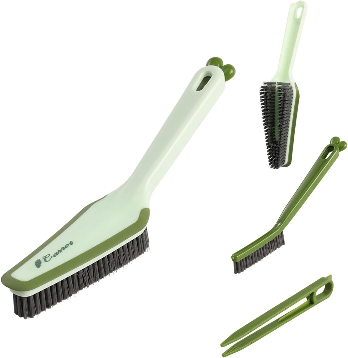 3 In 1 Detachable Household Pet Cleaning Brush Multifunctional Scrub Brush With Hard Bristle And Handle Ideal Crevice Grout Scrubber Brush F