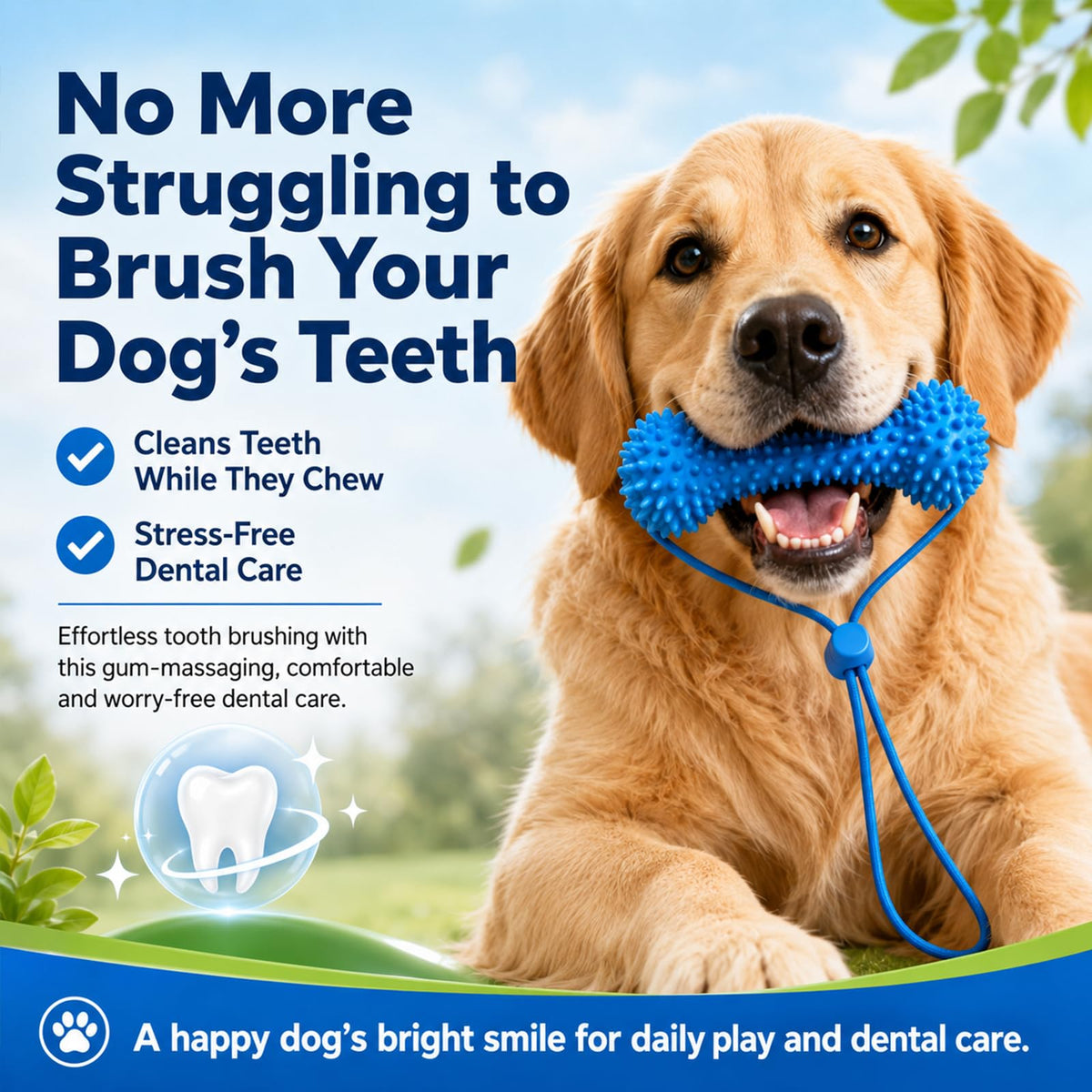 Chew And Brush Dog Toy