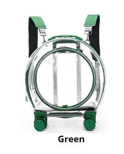 Pet Trolley Bag Portable Dog Out Transparent Trolley Bag Space Capsule