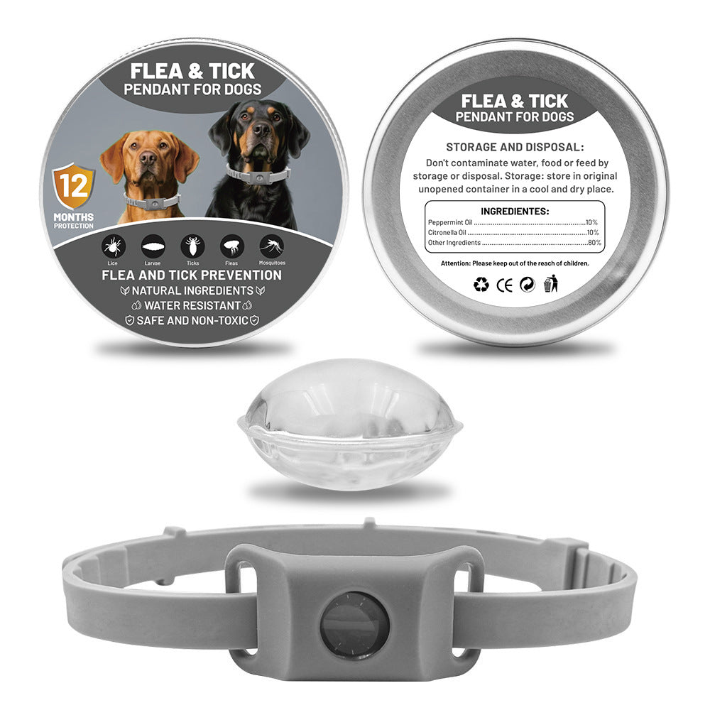 Pet Insect Repellent Button Collar Capsule Suit