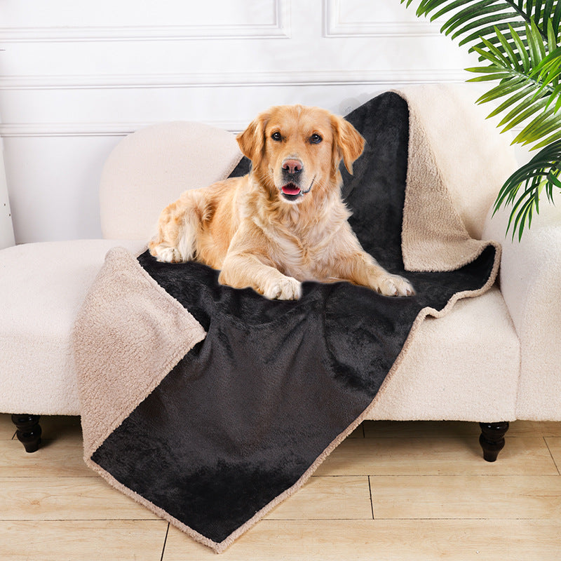 Flannel Fleece Thickened Pet Blanket