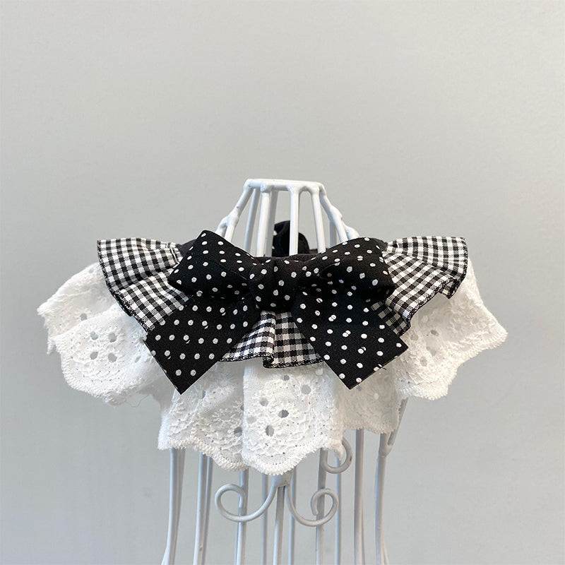 Pet Bib With Bow Tie and Saliva Towel