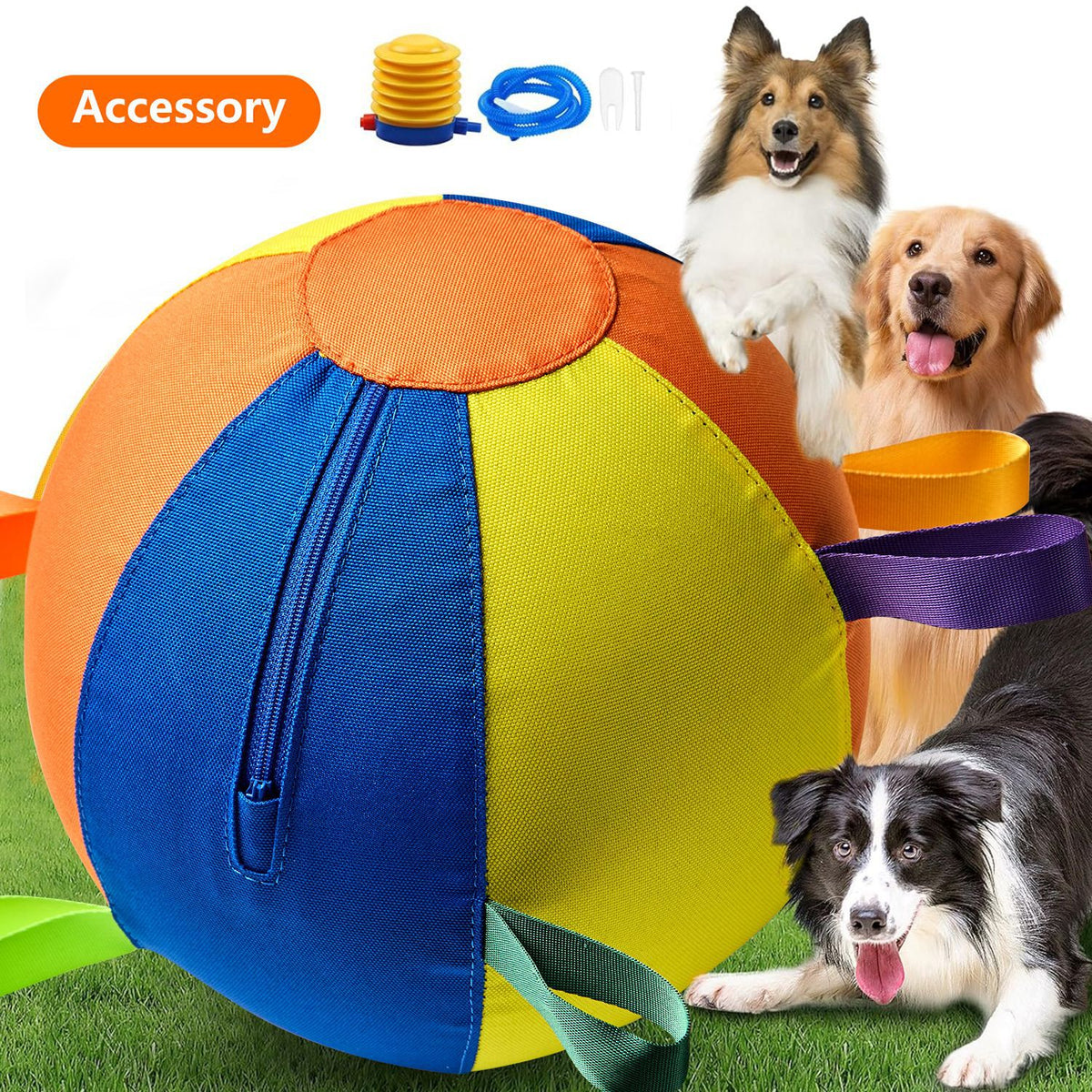 Complete Set Of Golden Retriever Chew-Resistant Balls For Entertainment