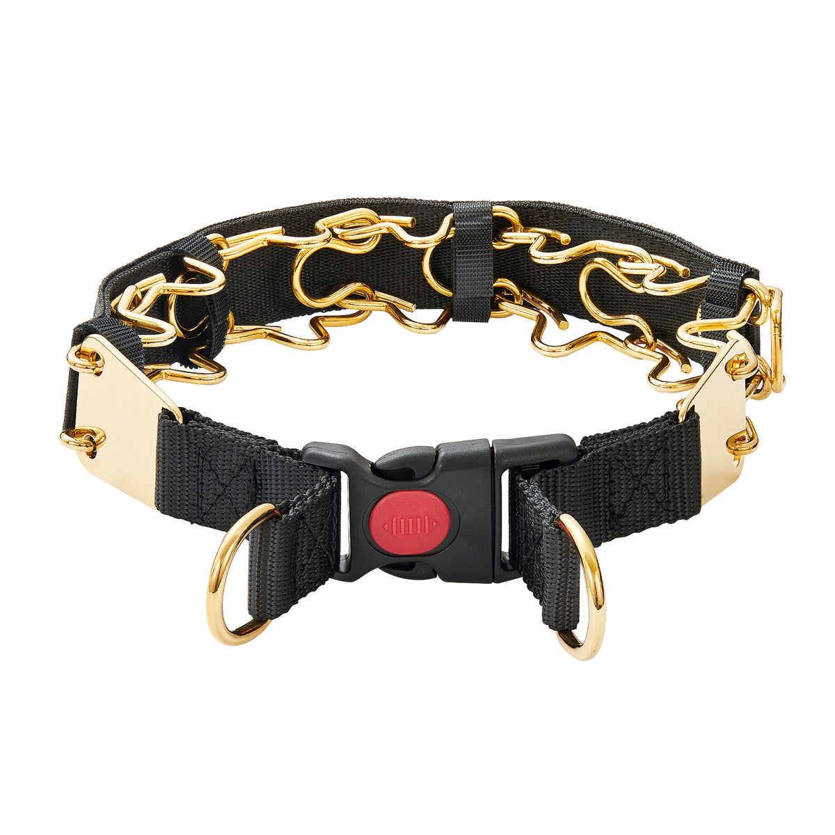 Stainless Steel Pet Black Braided Neck Strap Dog Collar