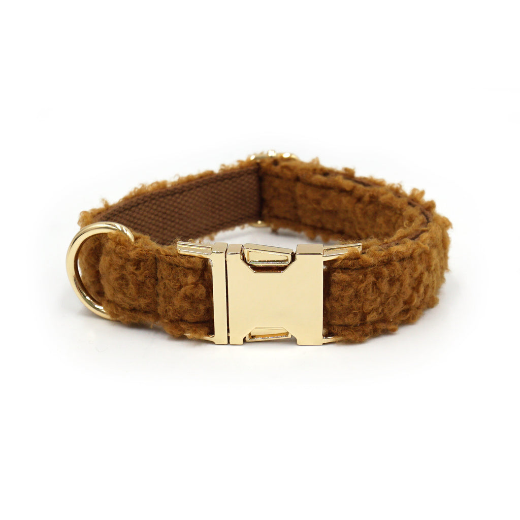 Teddy Plush Pet Collar With Adjustable Lettering