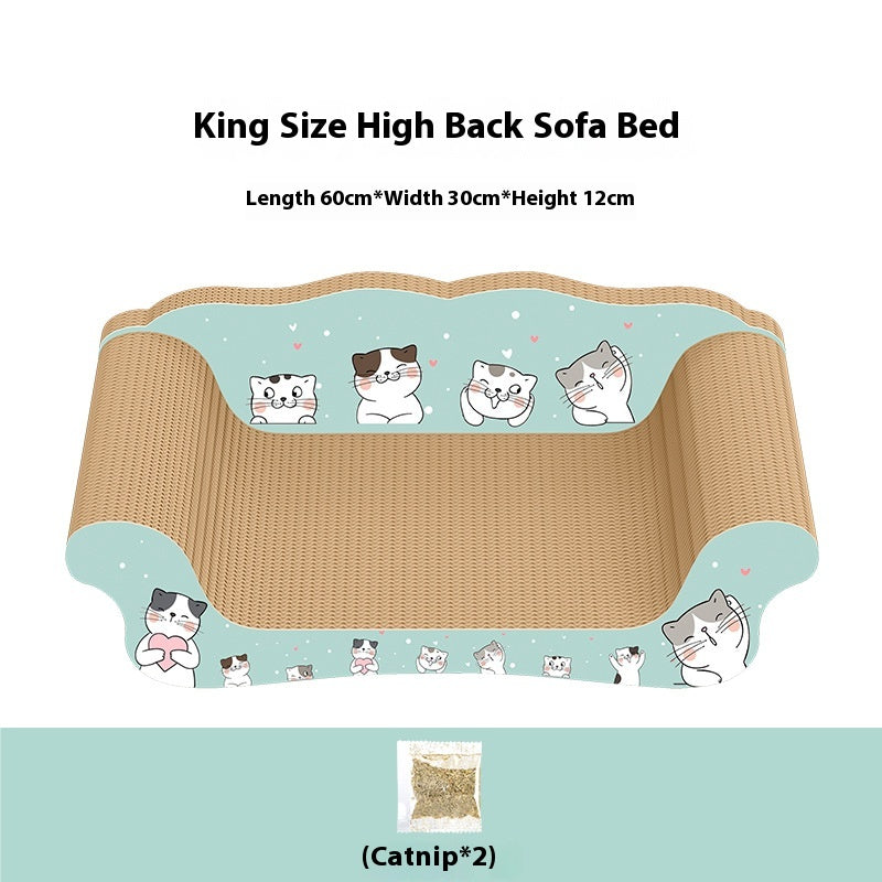 Sofa With Scratching Board Chamfer Socket Integrated Wear-Resistant