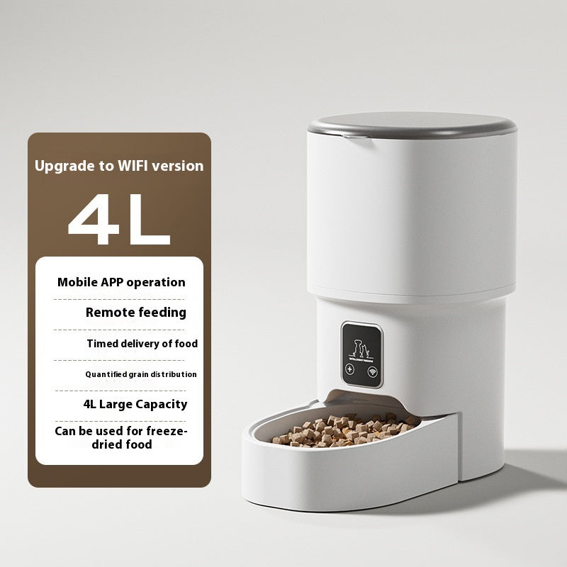 Smart WiFi Automatic Cat Feeder 4L