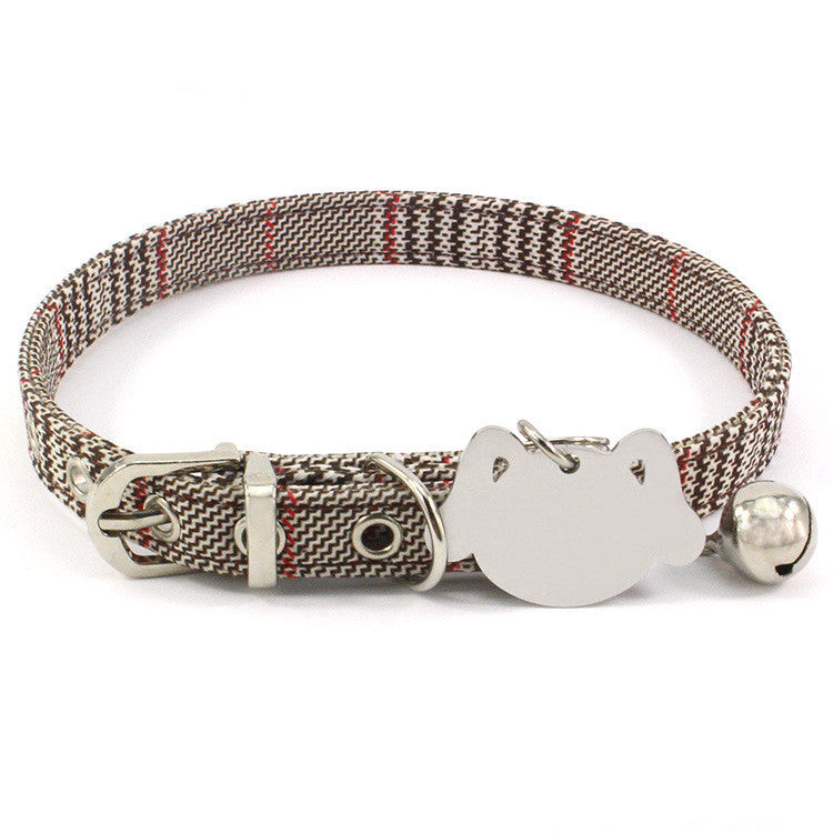 Double-Sided Laser Engraving Pet Collar Brass Bell