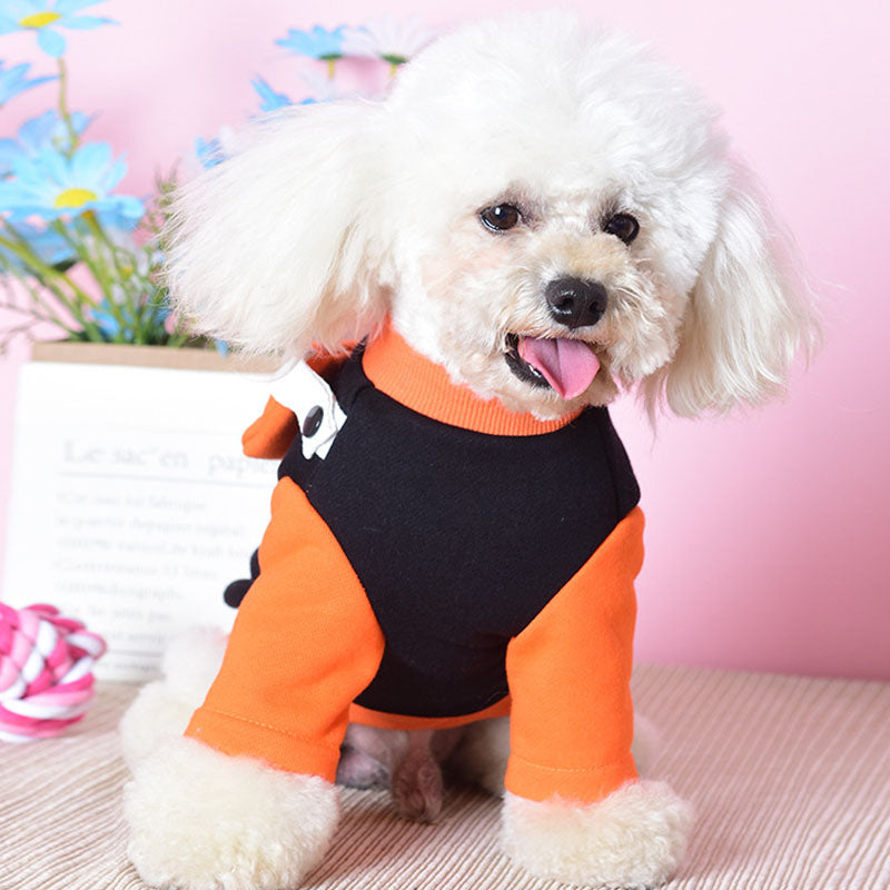 Pet Clothes Two-Legged Sweater Detachable School Bag Small Dog Sweater