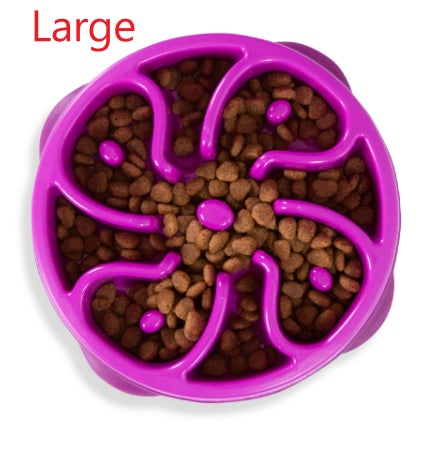 Silicone Puzzle Slow-Feeding Dog Bowl