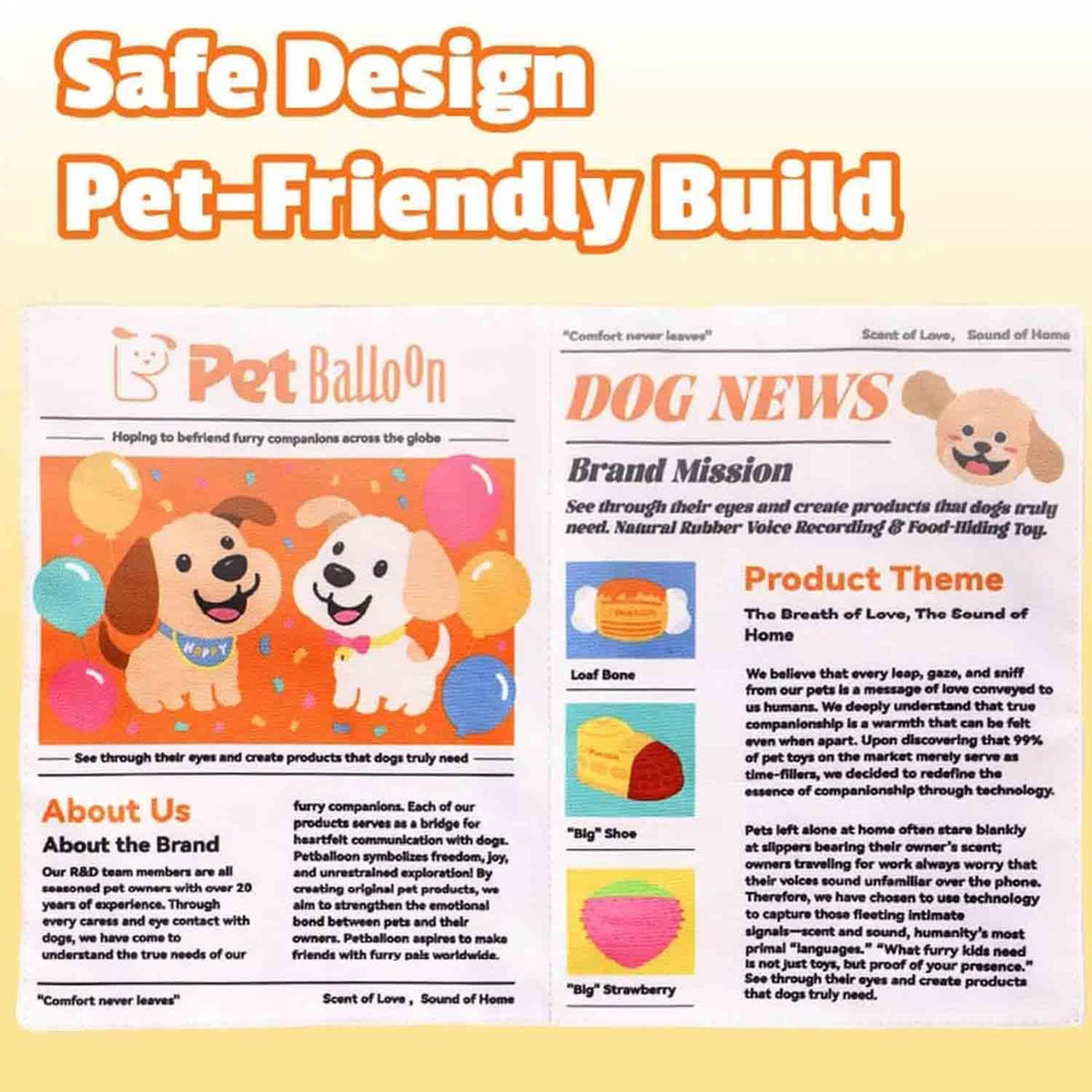 2-Pack Newspaper Crinkle Dog Toy