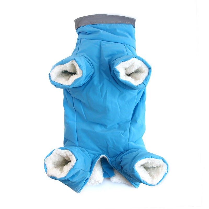 Thickened Reflective Plush Dog Coat