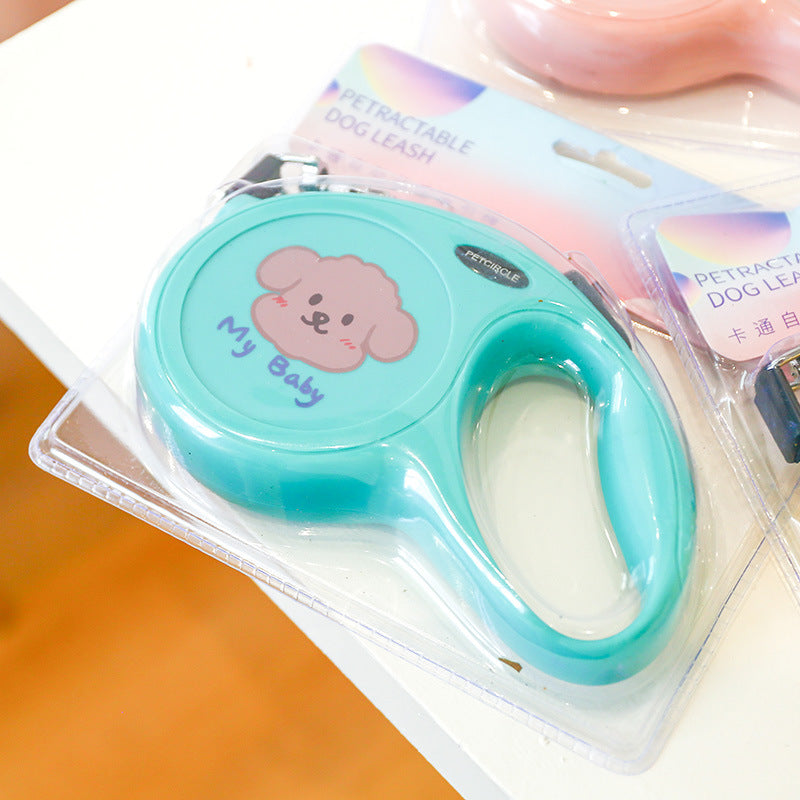 5M Cartoon Plastic Dog Leash