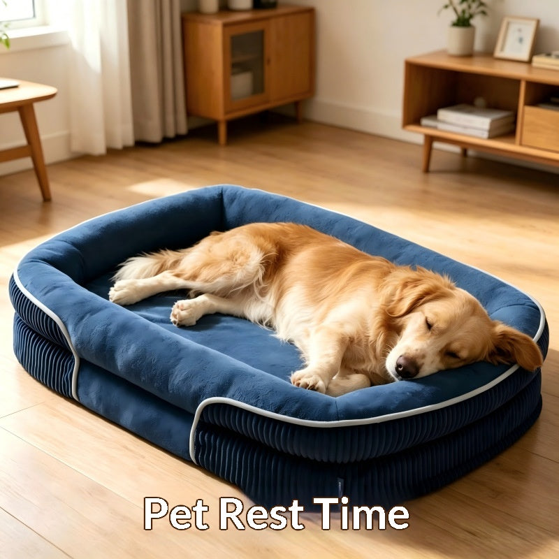 Removable Washable Oval Dog Bed