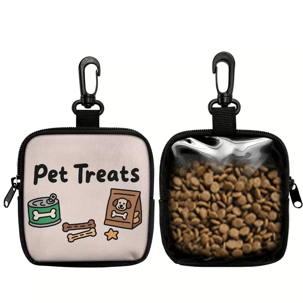 Cartoon-Print Portable Pet Treat Bag
