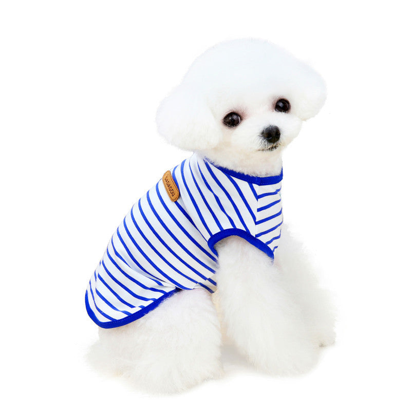 Spring And Summer Casual Striped Pet Vest