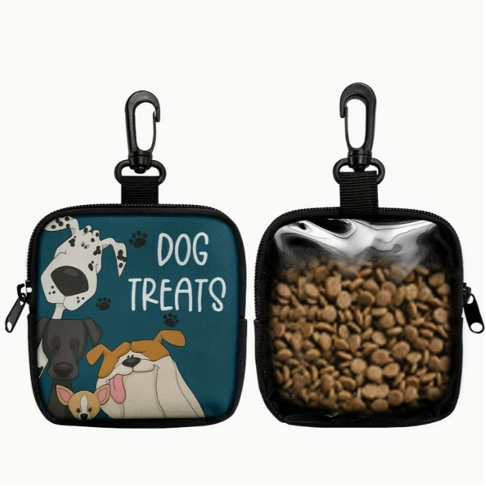 Cartoon-Print Portable Pet Treat Bag