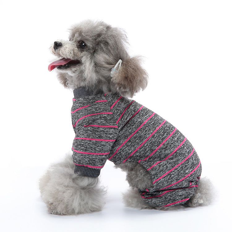 Thin Striped Summer Dog Pajamas