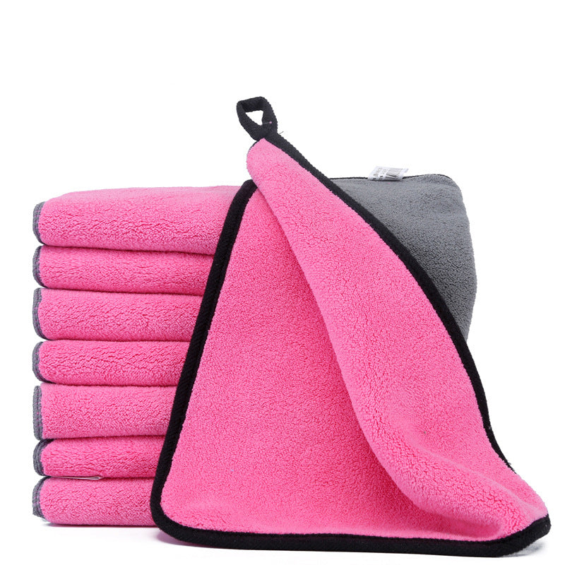 Two-Color Double-Sided Car Wash Towel