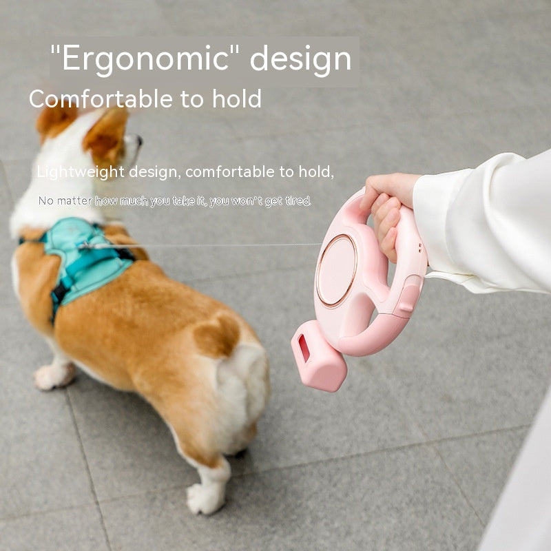Automatic Retractable Dog Hand Holding Rope Led Lighting
