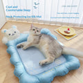 Dog-Shaped Ice-Silk Summer Sleeping Mat