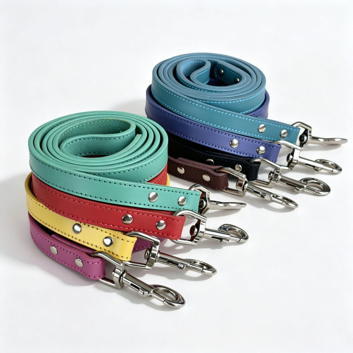 Leather Pet Leash in Multiple Colors